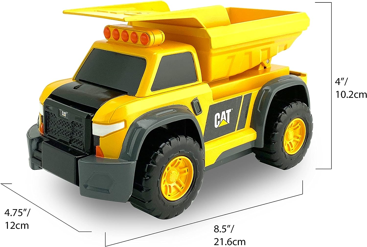 CatToysOfficial Construction Truck Constructors Toy Dump Truck, Yellow