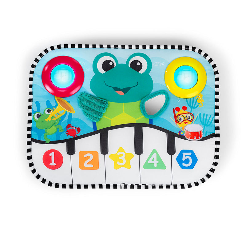 Baby Einstein Ocean Explorers Neptune's Kick & Explore Musical Kick Pad & Crib Toy, for Ages 0 Months and up