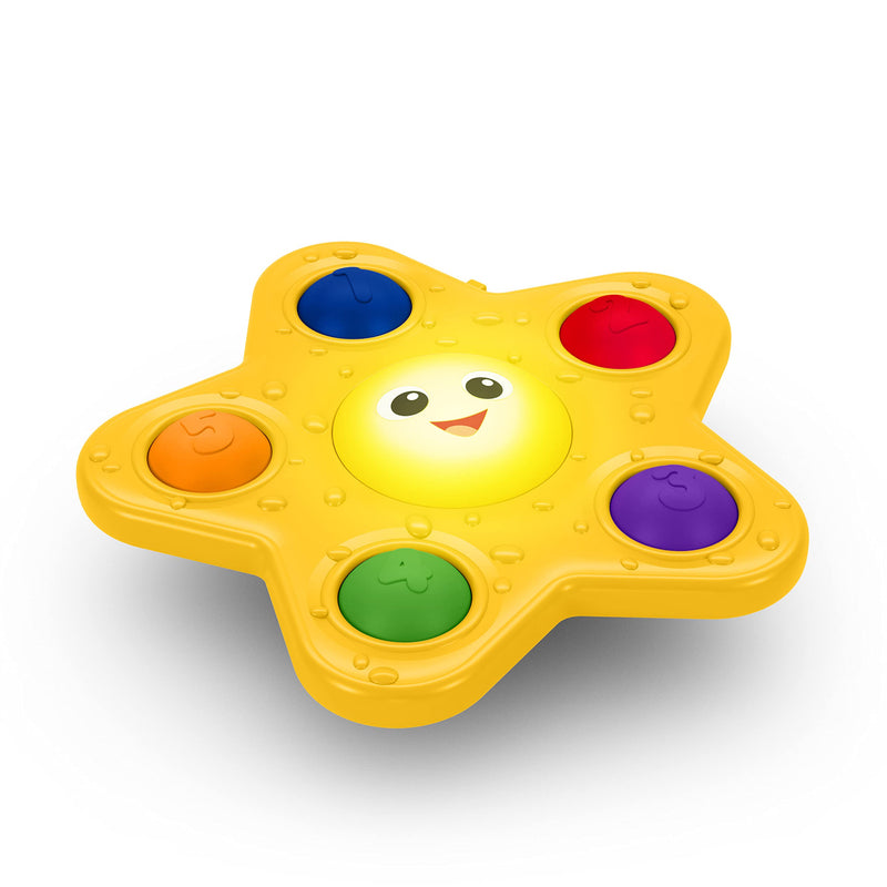 Baby Einstein-Burbujas la Estrella de mar giratoria Ayuda al bebé a Aprender los Colores, Pop & Glow Starfish, pequeño (Kids2, Inc. 16708-6-A1-LN-P-MEWS-YW2