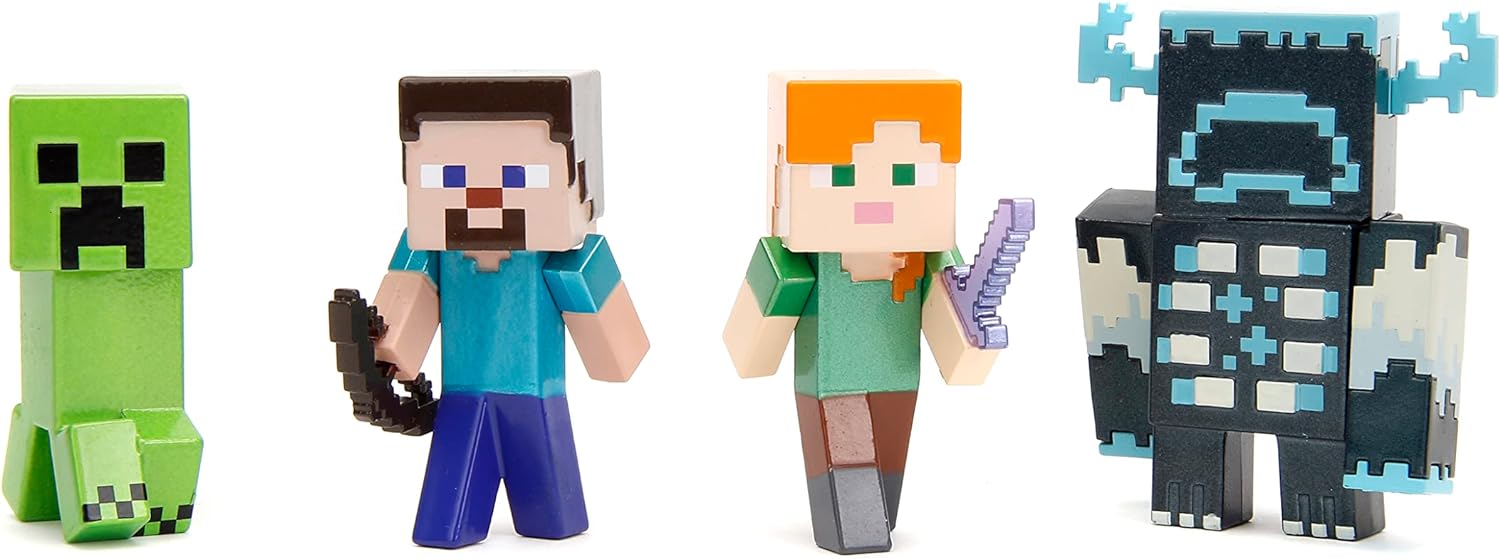 Jada - Set 4 nanofigure Minecraft 7 cm (253262001