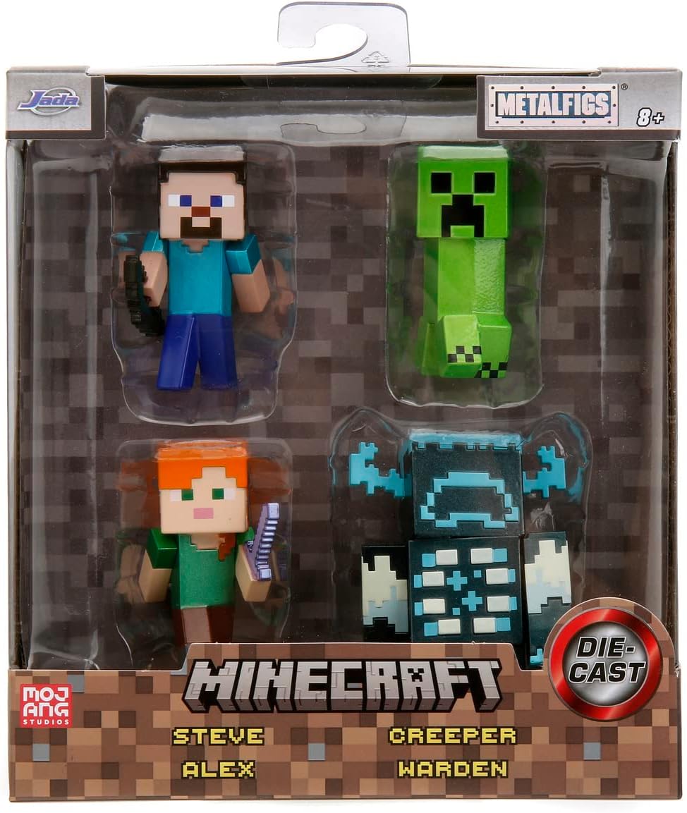 Jada - Set 4 nanofigure Minecraft 7 cm (253262001