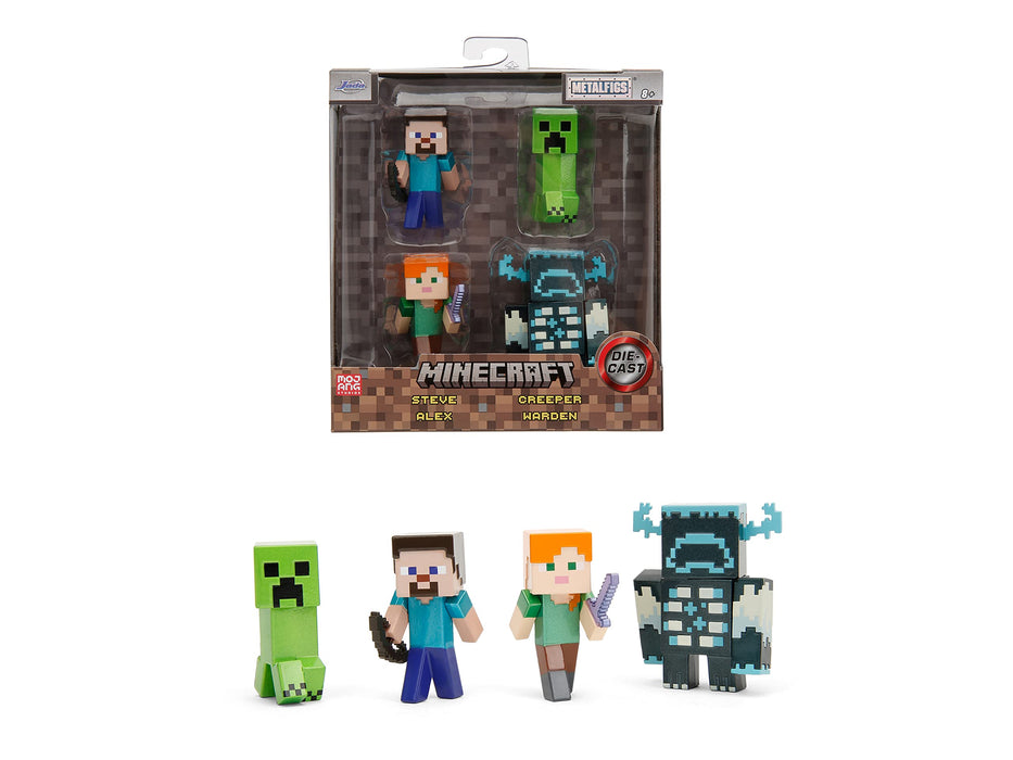 Jada - Set 4 nanofigure Minecraft 7 cm (253262001