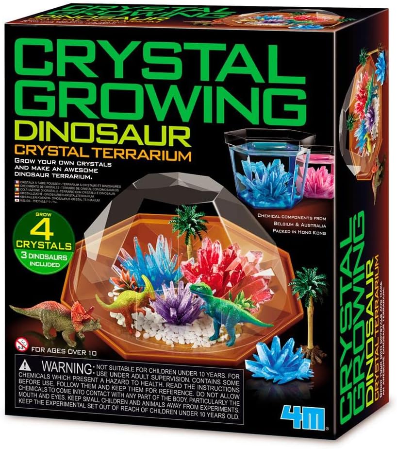4M 403926 Dino Crystal Terrarium, Mixed Colours