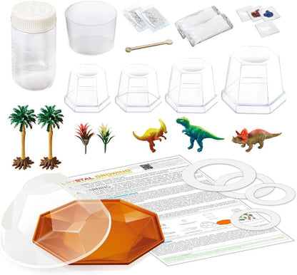 4M 403926 Dino Crystal Terrarium, Mixed Colours