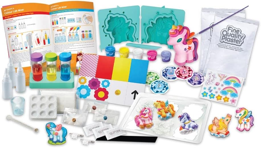 4M Stem-aangedreven kinderen, regenboog-eenhoorns, gigantische eenhoorn, kunst en handwerk, set & STEM-projecten, kinderen vanaf 5 jaar, roze