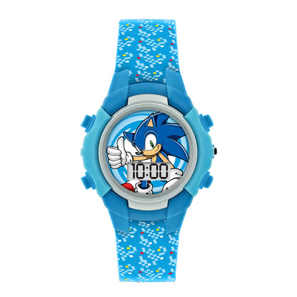 Sega Sonic the Hedgehog Blue Flashing LCD watch SNC4036