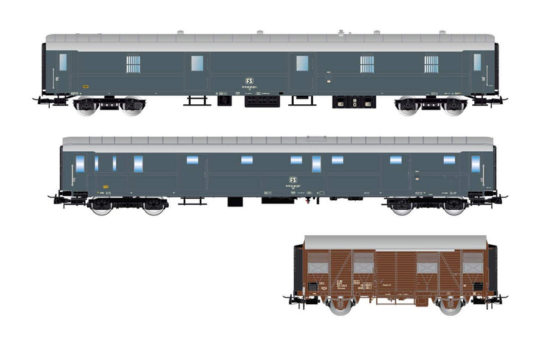 Rivarossi - Fs 3-p Celerone Uiz 1400 Duz 93100 Hcs-uvwy Bellows (9/21) * - RIV-HR4318