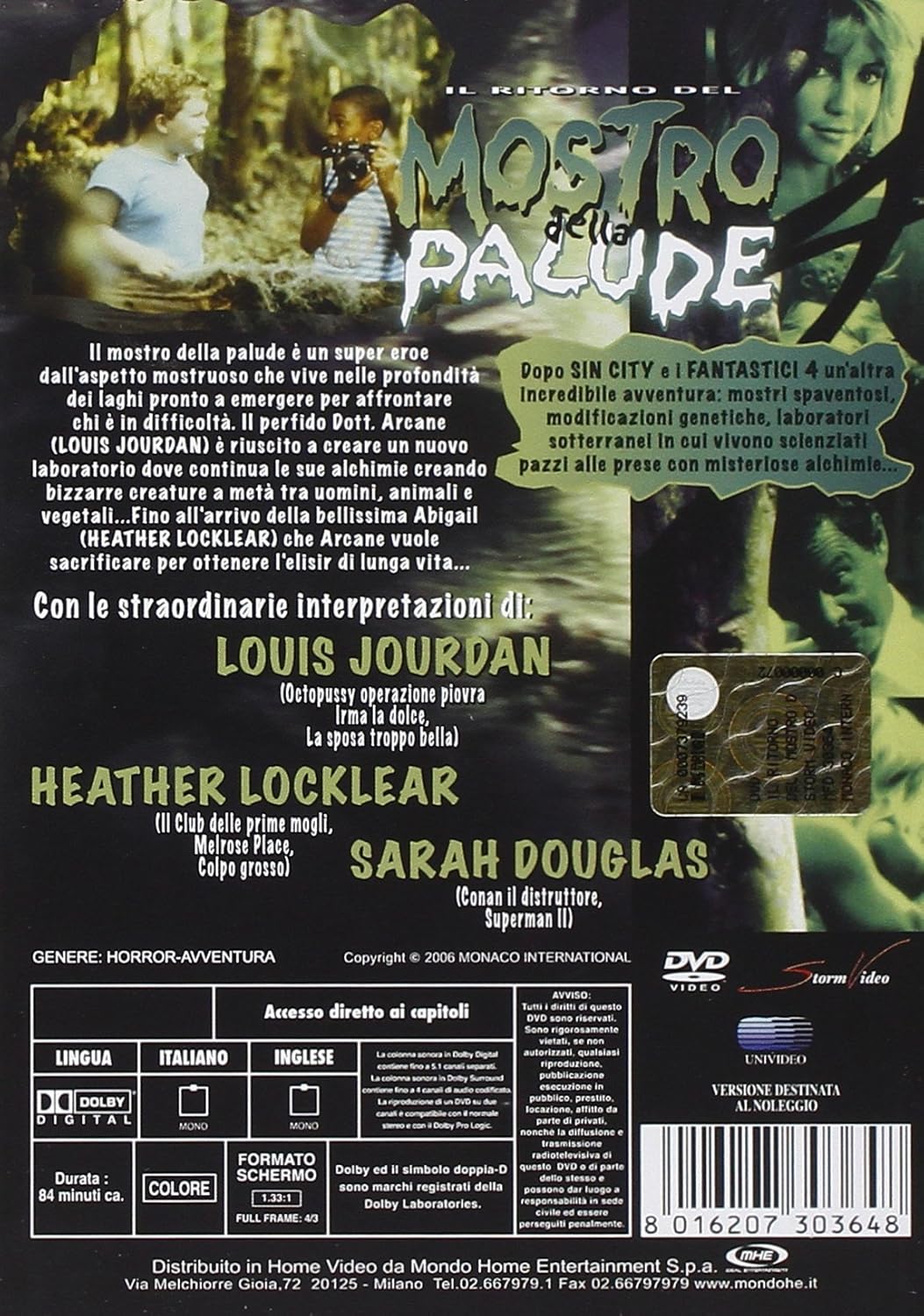 Il Ritorno Del Mostro Della Palude