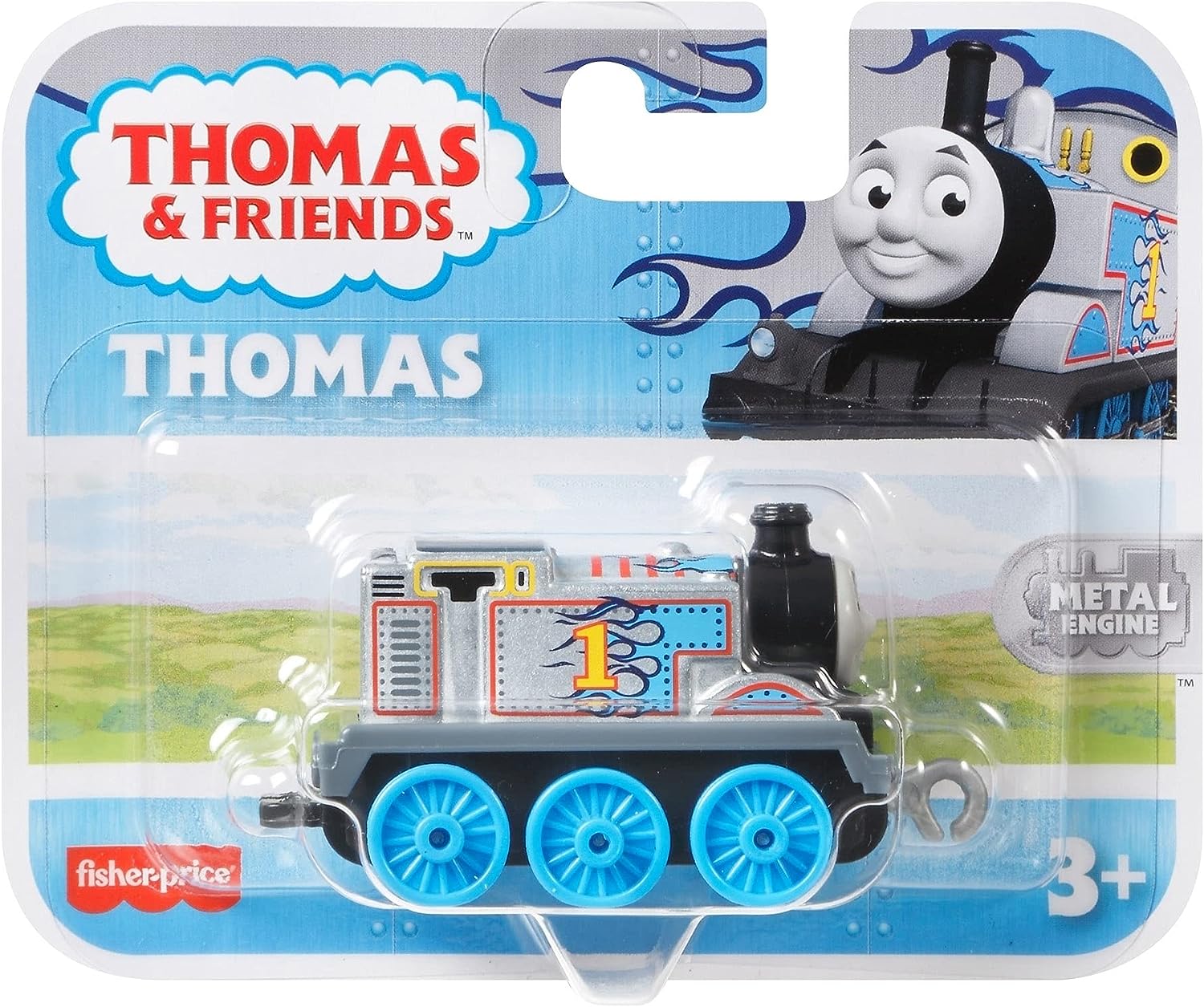 Thomas & Friends Die-Cast Engine, Silver and Blue Metal Engine Thomas