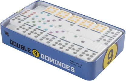 University Games Double 9 Dominoes in a Tin