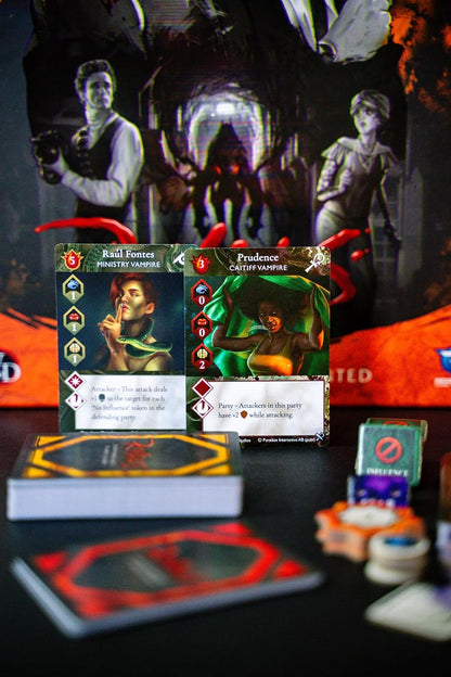 Renegade Game Studios | Vampire: The Masquerade Rivals - The Hunters & The Hunted | Card Game | Ages 14+ | 2-4 Players | 30-70 Minutes Playing Time