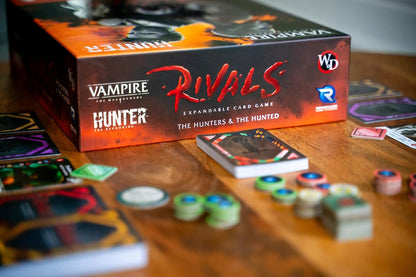 Renegade Game Studios | Vampire: The Masquerade Rivals - The Hunters & The Hunted | Card Game | Ages 14+ | 2-4 Players | 30-70 Minutes Playing Time