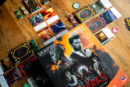 Renegade Game Studios | Vampire: The Masquerade Rivals - The Hunters & The Hunted | Card Game | Ages 14+ | 2-4 Players | 30-70 Minutes Playing Time