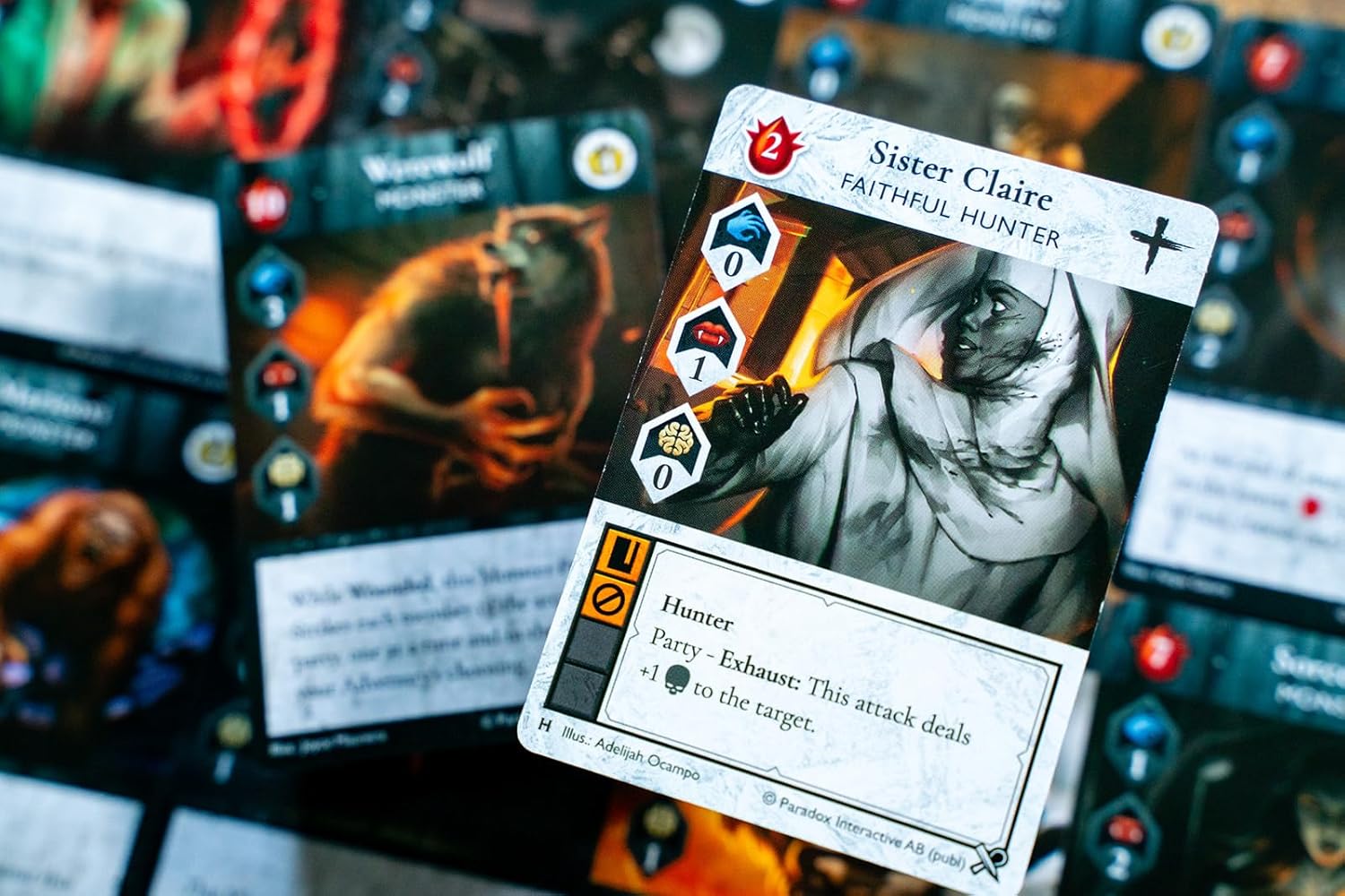 Renegade Game Studios | Vampire: The Masquerade Rivals - The Hunters & The Hunted | Card Game | Ages 14+ | 2-4 Players | 30-70 Minutes Playing Time