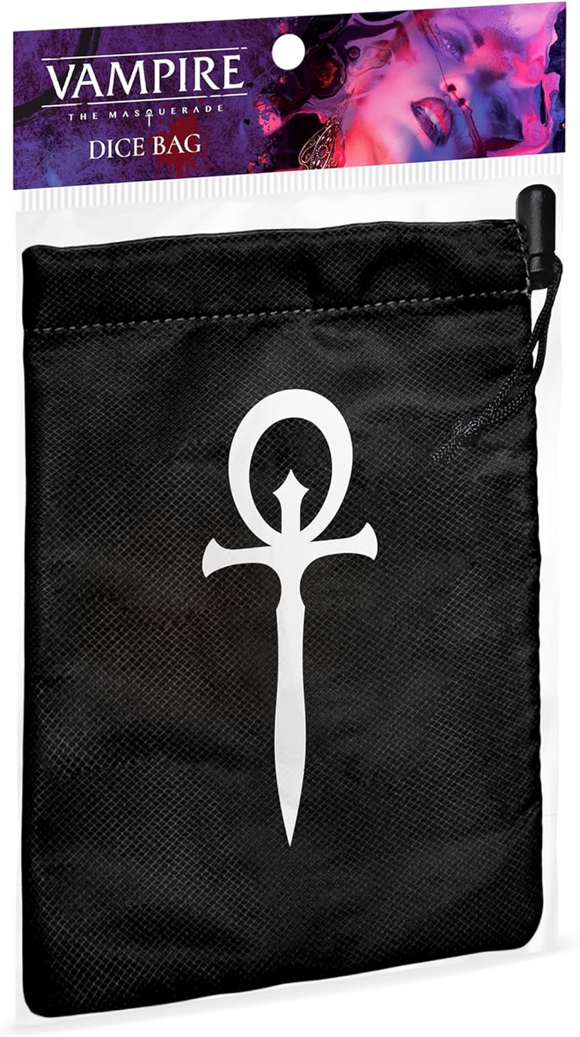 Renegade Game Studios | Vampire: The Masquerade 5th Edition Dice Bag | Roleplaying Game Accessory