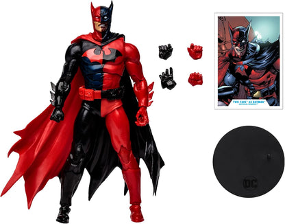 DC Multiverse - Statuetta a due facce come Batman (Batman: Reborn) 18 cm