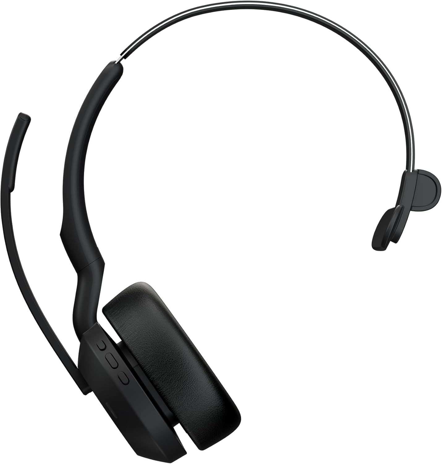 Jabra Evolve2 55 Mono Wireless Headset with Charging Stand, Air Comfort Technology, Noise-cancelling Mics, and ANC - Works with UC Platforms such as Zoom and Google Meet