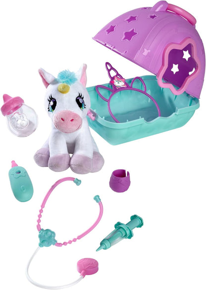 Simba-Doktorkoffer mit Plüsch Einhorn / 20cm / Koffer 23x20cm Zum Aufklappen / 3Jahre Maleta de médico con Unicornio de Peluche, 20 cm, maletín de 23 x 20 cm, para 3 años +, Large (4006592067540