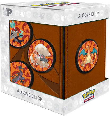 Ultra Pro - Serie Gallerie: Bruciando Summit Alcova Clicca per Pokémon, Proteggi e conserva oltre 100 carte a doppia manica, forte chiusura magnetica per la massima sicurezza, proteggi
