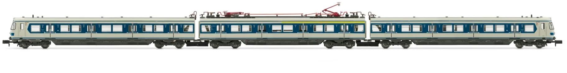 DB EMU Elektrolokomotive Klasse 420, 3 Stück, grau-blau lackiert, 2 Dachstromabnehmer, Ep. IV
