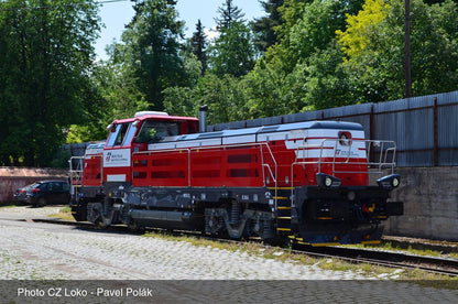 Mercitalia Shunting & Terminal, Effishunter 1000 Diesellokomotive, rot/grau lackiert mit weißen Streifen