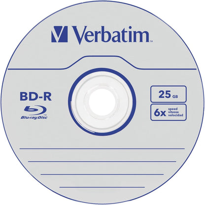 Verbatim BD-R SL Datalife - Blu-ray Disc 25 GB, 6x Burning Speed, Scratch Protection, 50-Pack Spindle