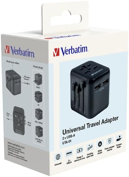Universal Travel Power Adapter Verbatim UTA-01