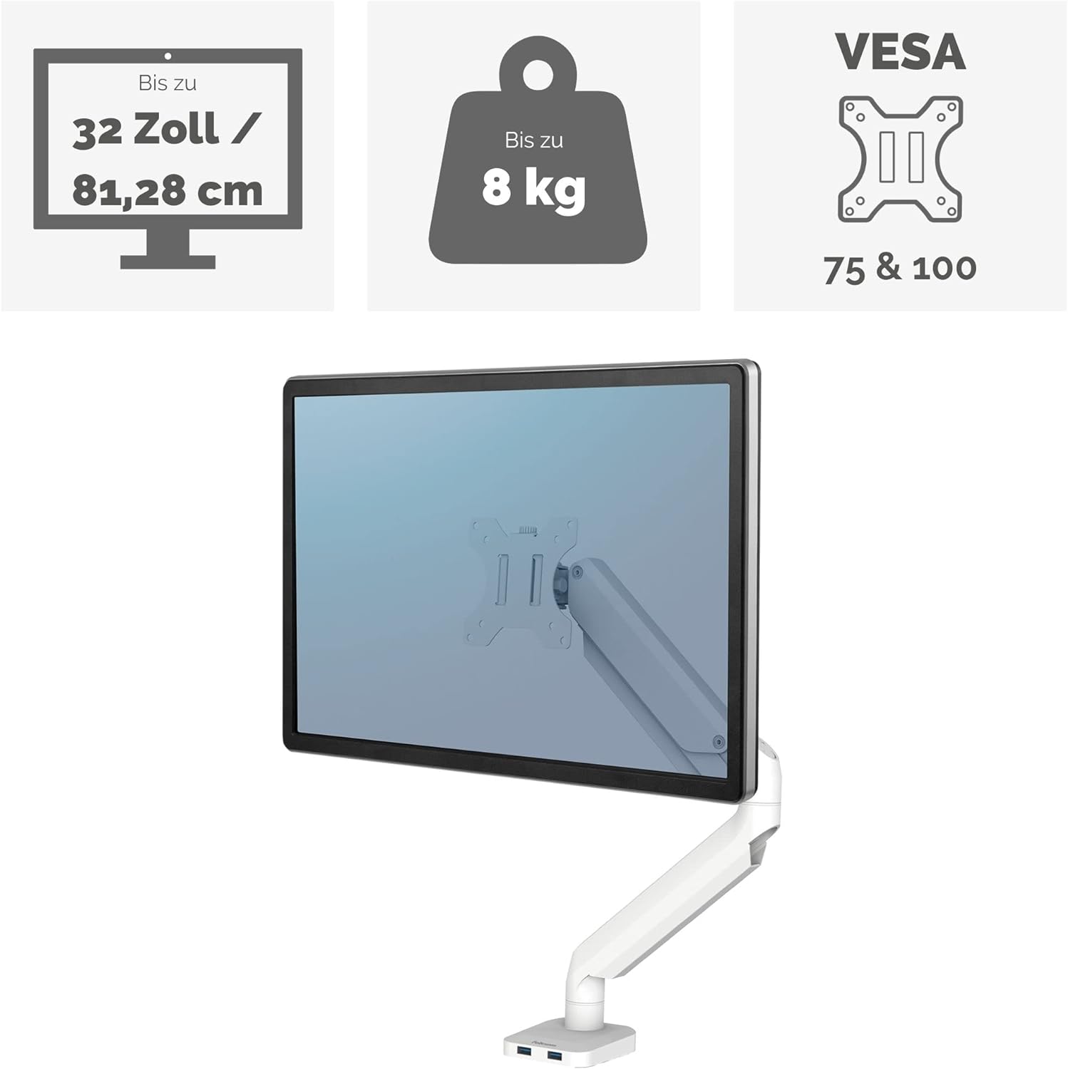 Fellowes Monitor-Halterung Platinum Series 8056201