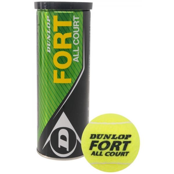 Dunlop Fort All Court Tennis Balls Tube of 3 Tube of 3