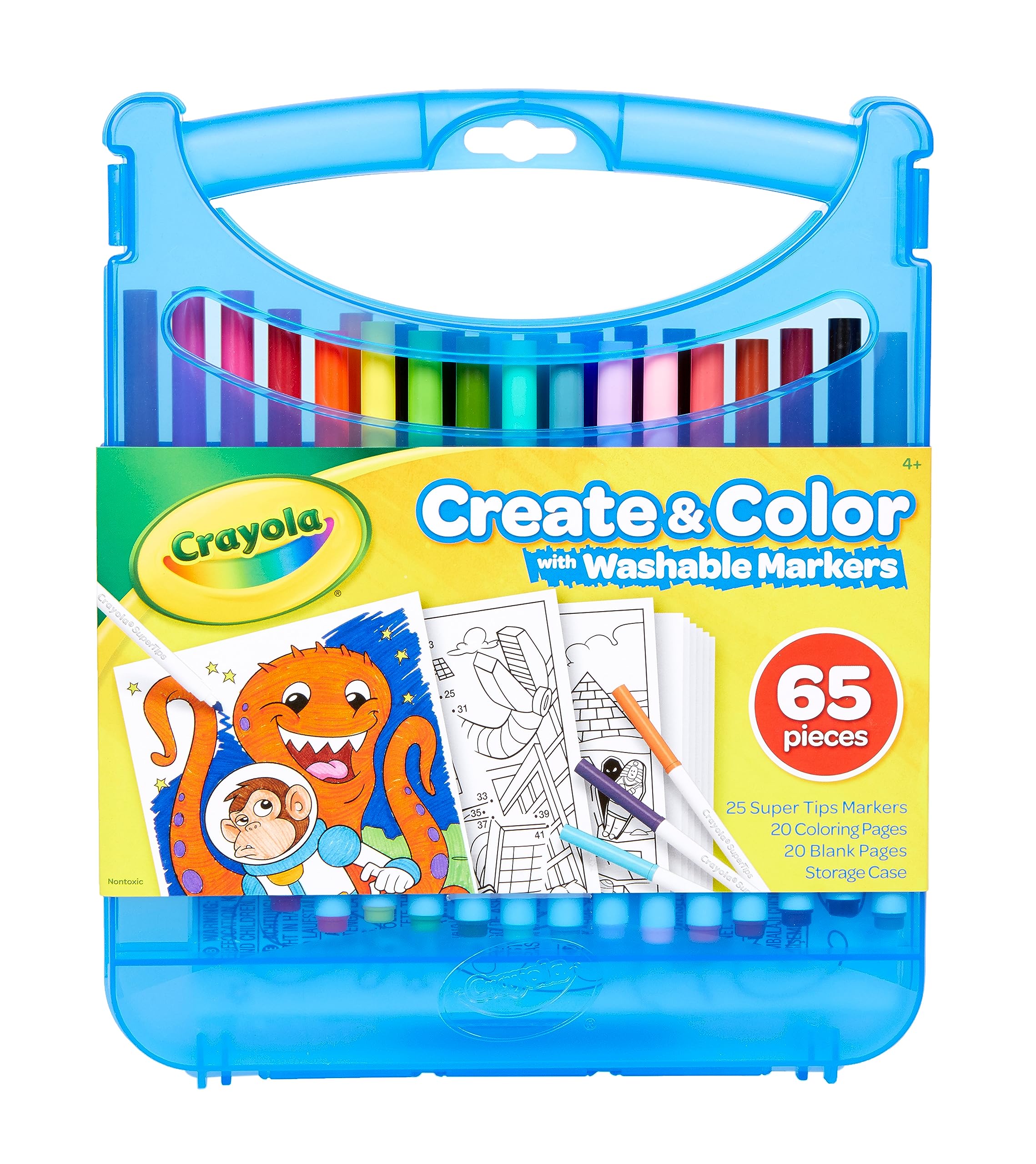 Crayola Washable Markers Create & Colour Case 65 pieces, 04-0377-E-000