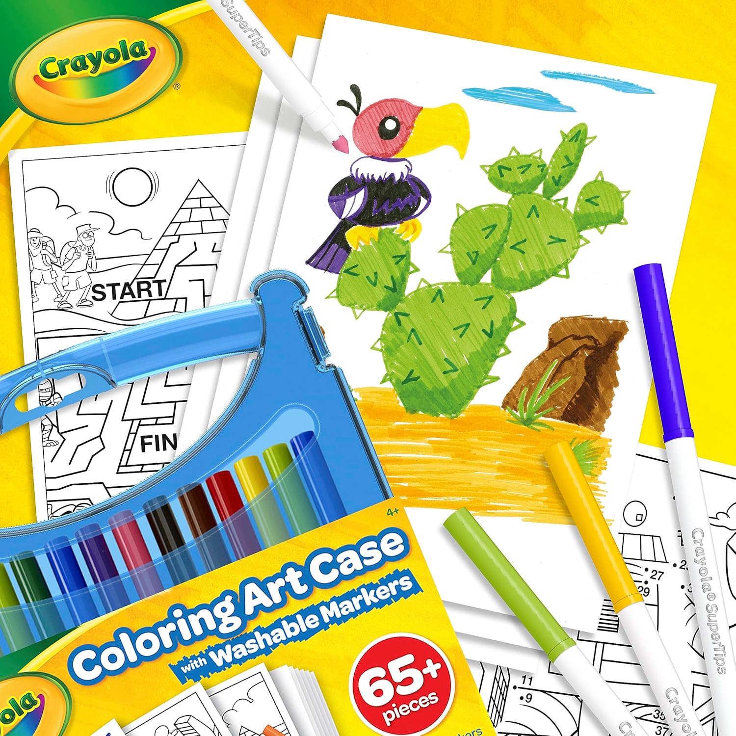 Crayola Washable Markers Create & Colour Case 65 pieces, 04-0377-E-000