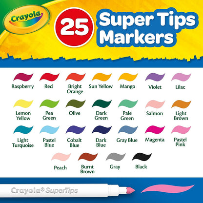 Crayola Washable Markers Create & Colour Case 65 pieces, 04-0377-E-000