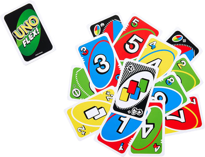 Mattel Games Juego de Cartas UNO Flex Juego de Mesa Familiar, 2 a 8 Jugadores, +7 años (Mattel HMY99