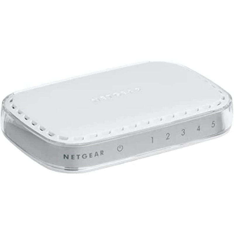 NETGEAR Switch Gigabit de 5 Puertos GS605-400PES - Base-T RJ45, LED Integrado en los Puertos