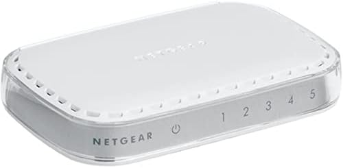 NETGEAR Switch Gigabit de 5 Puertos GS605-400PES - Base-T RJ45, LED Integrado en los Puertos
