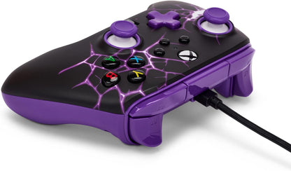 PowerA Enhanced Wired Controller for Xbox Series X|S - Purple Magma, gamepad, video game / gaming controller