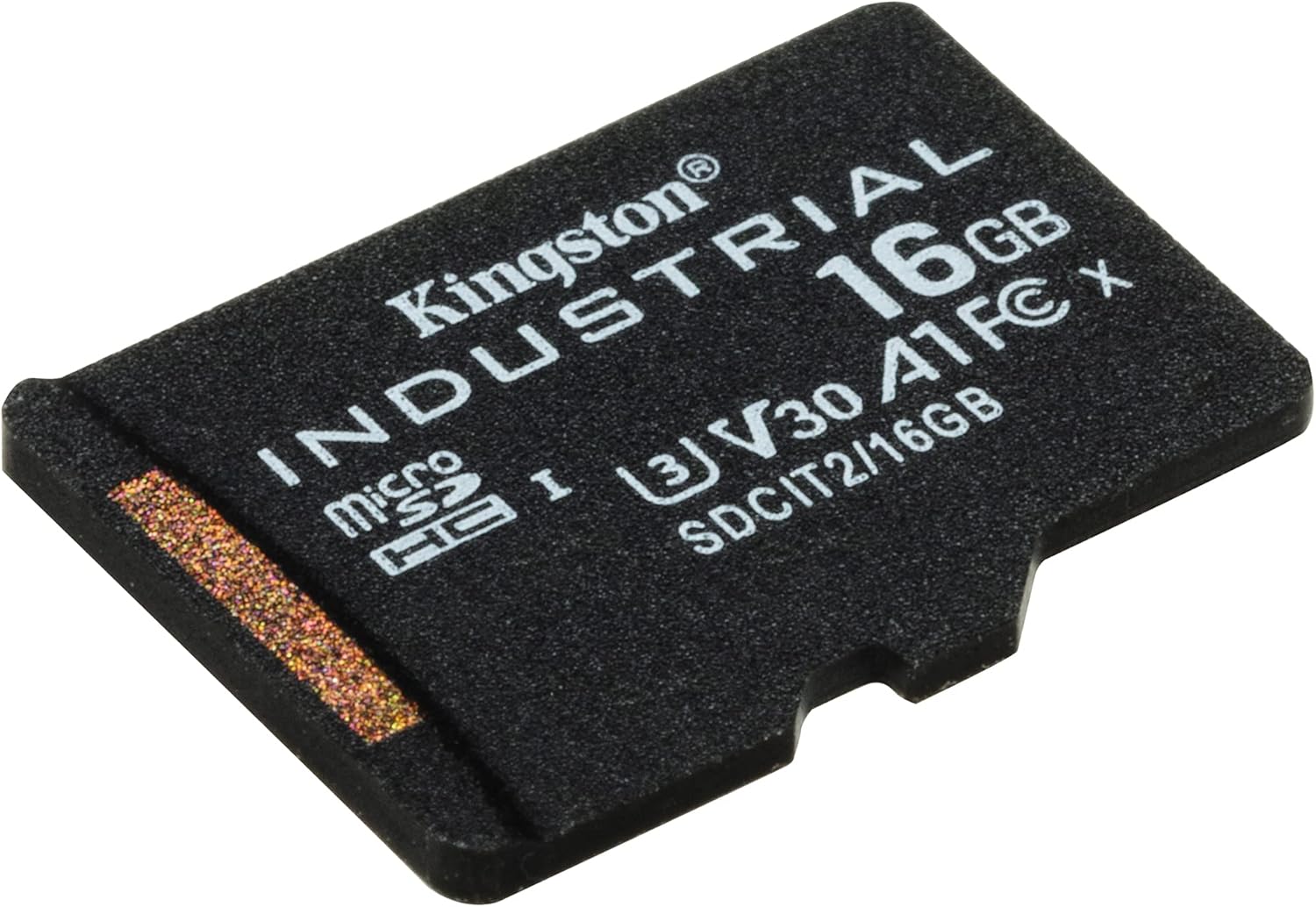 Kingston Industrial microSD -16GB microSDHC Industrial C10 A1 pSLC - Scheda singola senza adattatorer - SDCIT2/16GBSP