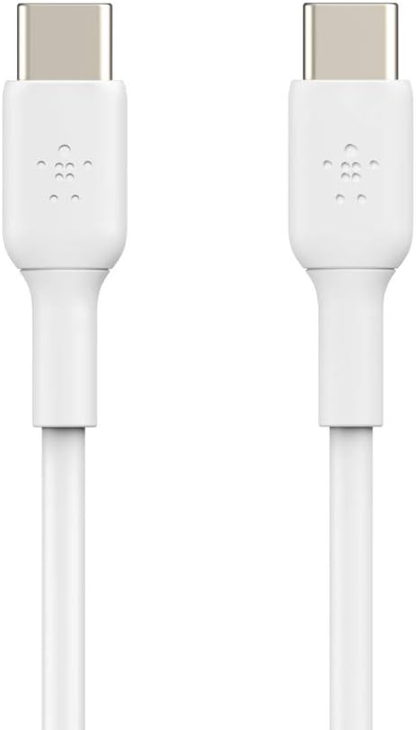 Belkin BoostCharge USB-C to USB-C fast charger cable, USB type C charger cable fast charging for iPhone 15, Samsung Galaxy S23, S22, Google Pixel, iPad, MacBook, Nintendo Switch and more - 2m