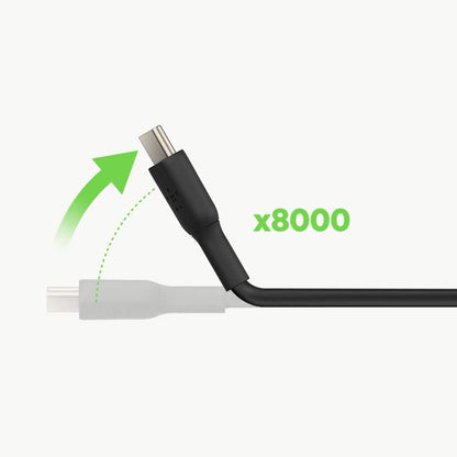 Belkin BoostCharge USB-C to USB-C fast charger cable, USB type C charger cable fast charging for iPhone 15, Samsung Galaxy S23, S22, Google Pixel, iPad, MacBook, Nintendo Switch and more - 2m
