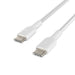 Belkin BoostCharge braided USB C to fast charger cable, USB type C charger cable fast charging for iPhone 15, Samsung Galaxy S23, Google Pixel, iPad, MacBook, Nintendo and more - 1m