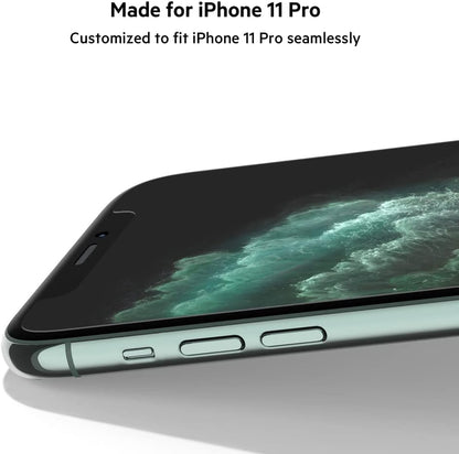 Belkin ScreenForce InvisiGlass Ultra Anti-Microbial Screen Protector for iPhone 11 Pro (iPhone 11 Pro Screen Protection, Reduces Bacteria on Screen up to 99%) Invisiglass Ultra iPhone 11 Pro / X / Xs