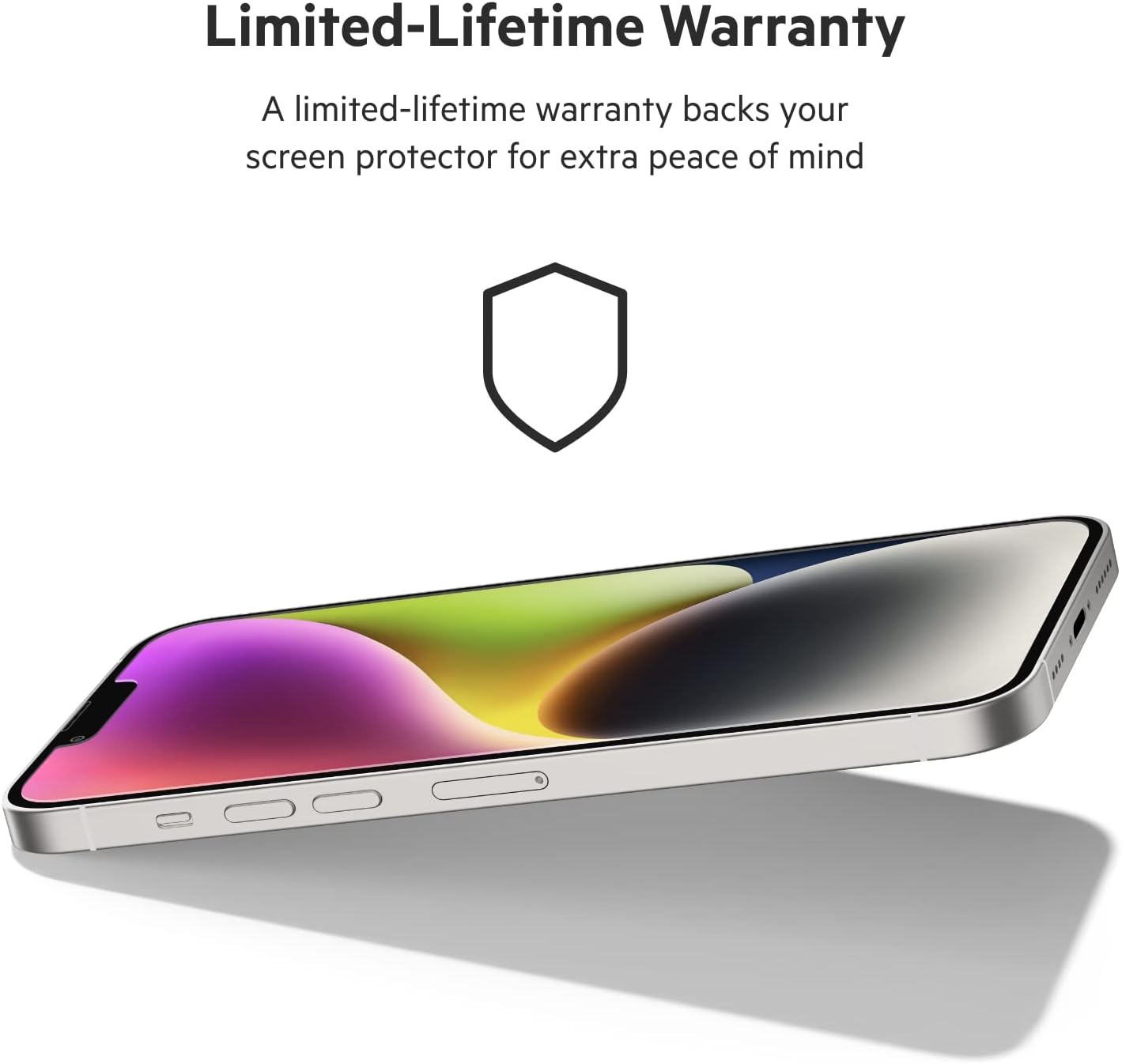 Belkin UltraGlass iPhone 14 Plus, iPhone 13 Pro Max Screen Protector, AntiMicrobial-Treated, Easy Bubble Free Application with Included Installation Guide Tray, 9H Hardness Tested, Tempered Glass Ultra Glass