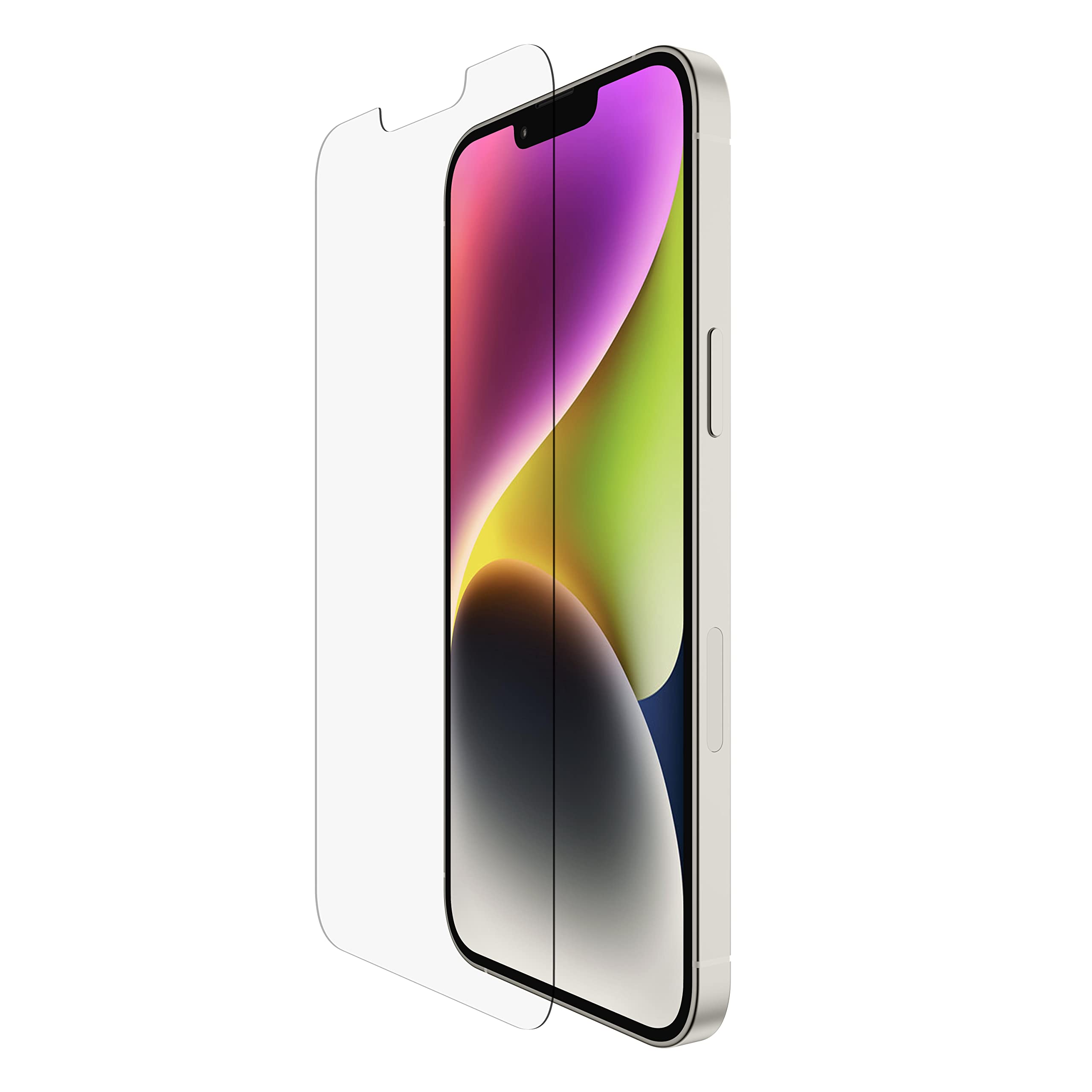 Belkin UltraGlass iPhone 14 Plus, iPhone 13 Pro Max Screen Protector, AntiMicrobial-Treated, Easy Bubble Free Application with Included Installation Guide Tray, 9H Hardness Tested, Tempered Glass Ultra Glass
