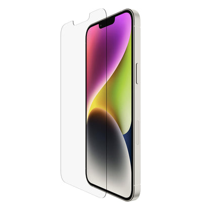 Belkin UltraGlass iPhone 14 Plus, iPhone 13 Pro Max Screen Protector, AntiMicrobial-Treated, Easy Bubble Free Application with Included Installation Guide Tray, 9H Hardness Tested, Tempered Glass Ultra Glass