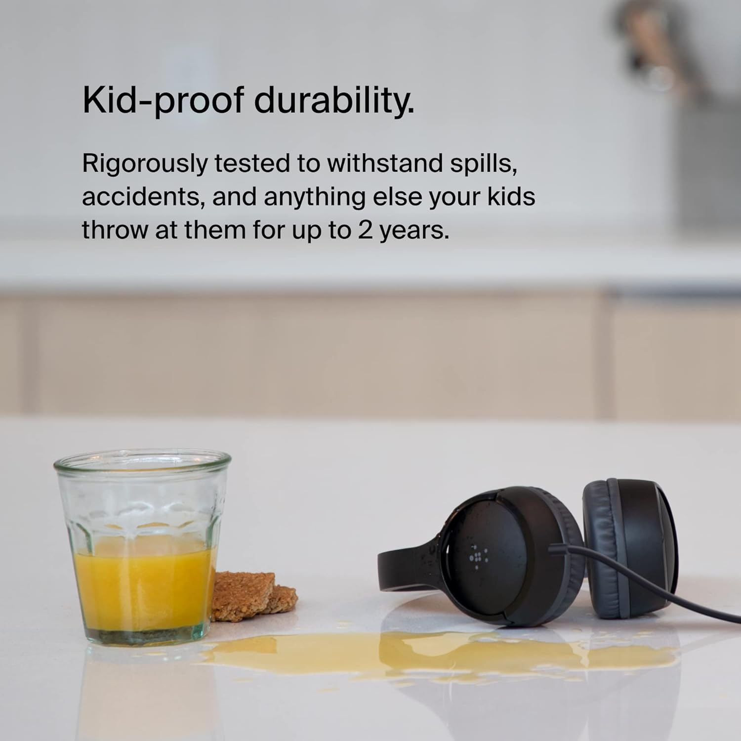 Belkin SoundForm Mini Wired On-Ear Headphones for Kids, Over-Ear Headset for Children with inline Microphone for Online Learning, School, Travel, Play, For 3.5mm Compatible Devices