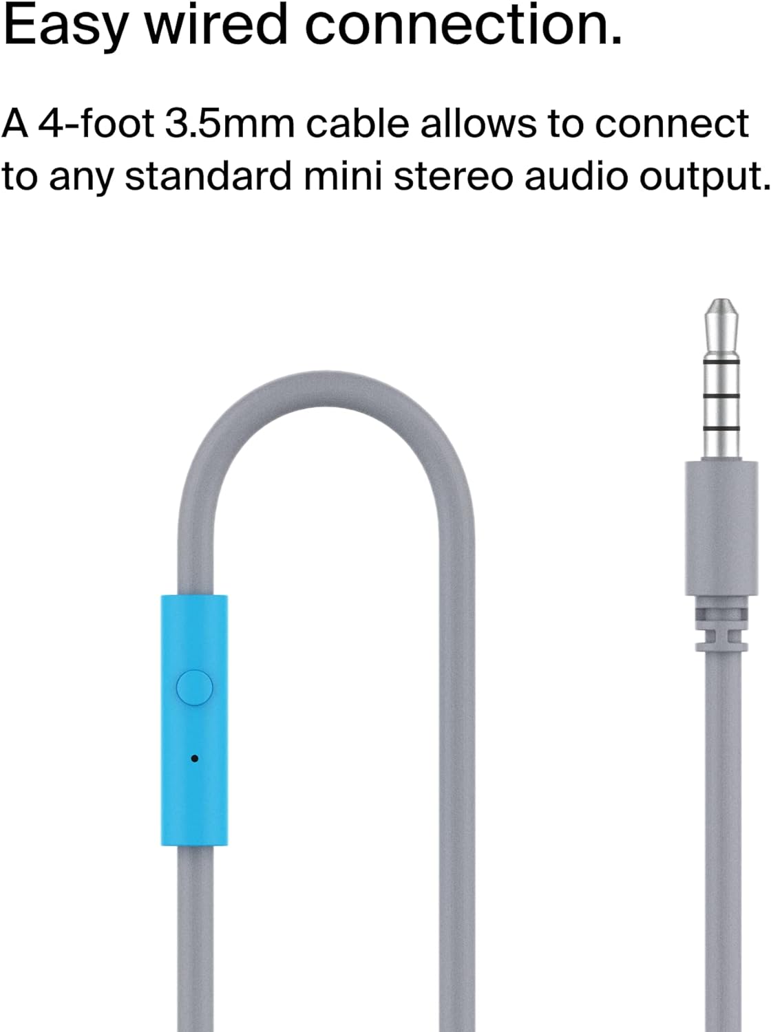 Belkin SoundForm Mini Wired On-Ear Headphones for Kids, Over-Ear Headset for Children with inline Microphone for Online Learning, School, Travel, Play, For 3.5mm Compatible Devices