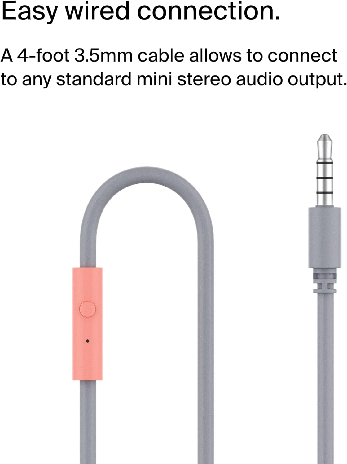 Belkin SoundForm Mini Wired On-Ear Headphones for Kids, Over-Ear Headset for Children with inline Microphone for Online Learning, School, Travel, Play, For 3.5mm Compatible Devices