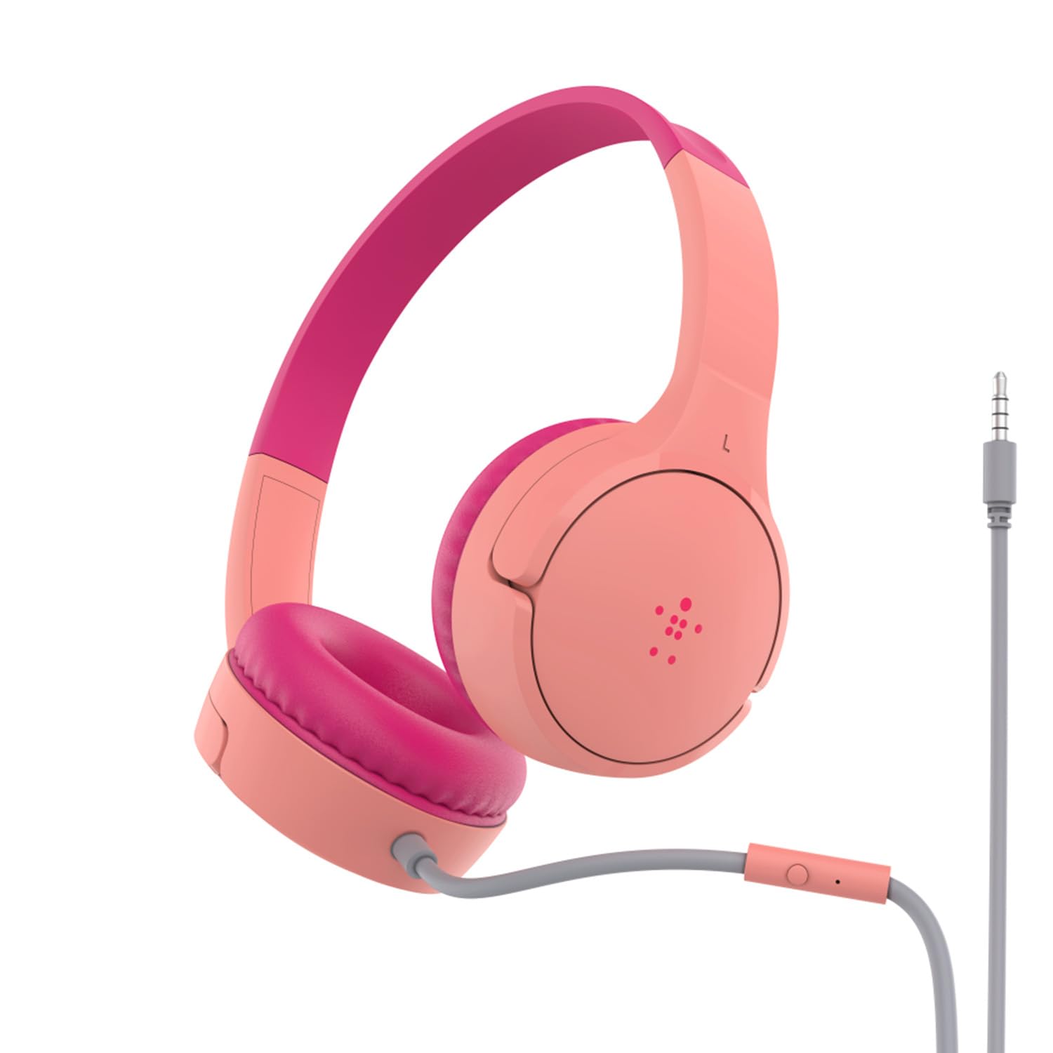 Belkin SoundForm Mini Wired On-Ear Headphones for Kids, Over-Ear Headset for Children with inline Microphone for Online Learning, School, Travel, Play, For 3.5mm Compatible Devices