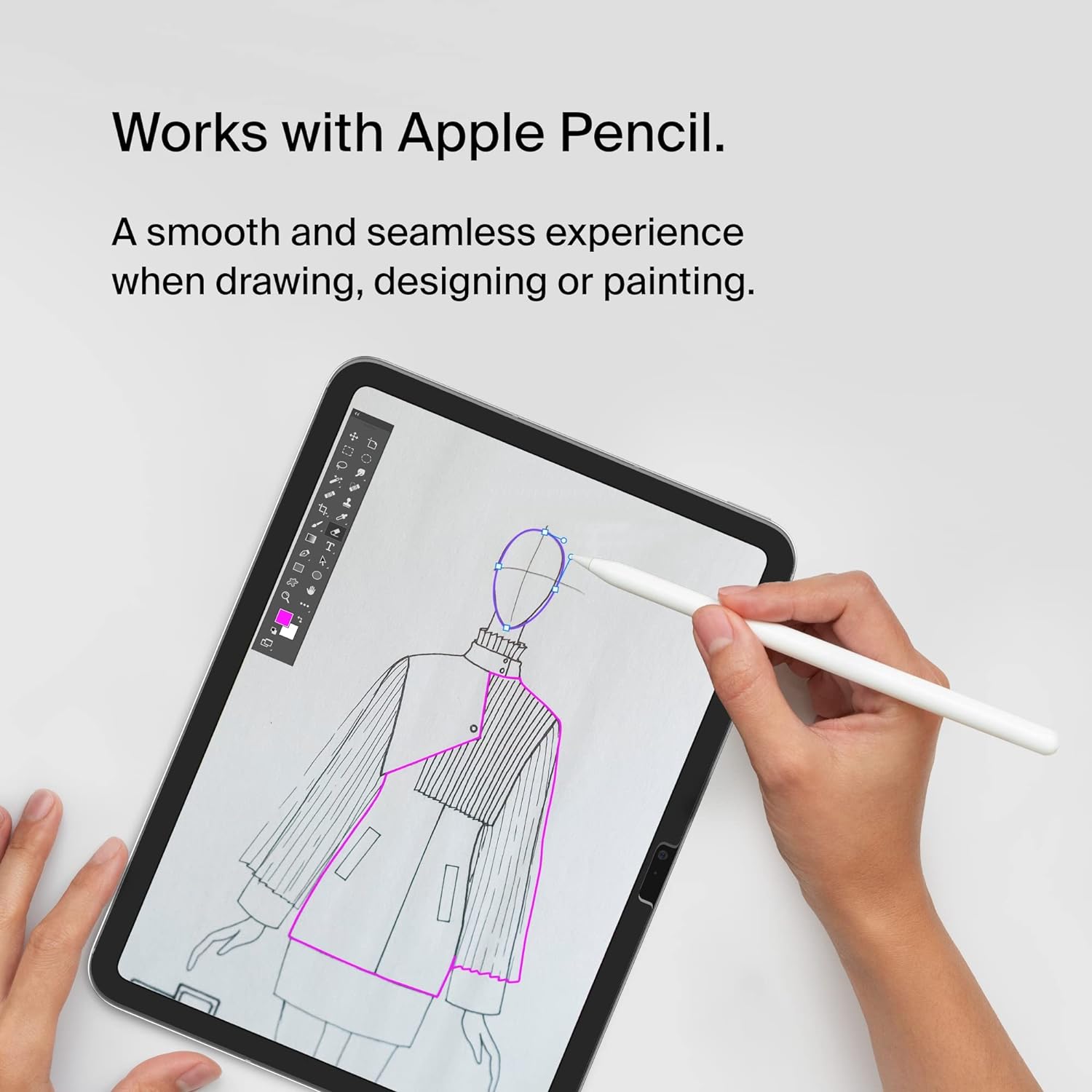 Belkin ScreenForce™ TemperedGlass Screen Protector for iPad 10th Generation with Apple Pencil Compatibility, Edge-to-Edge Fit, & Included Easy Align Tray for Flawless, Bubble Free Application