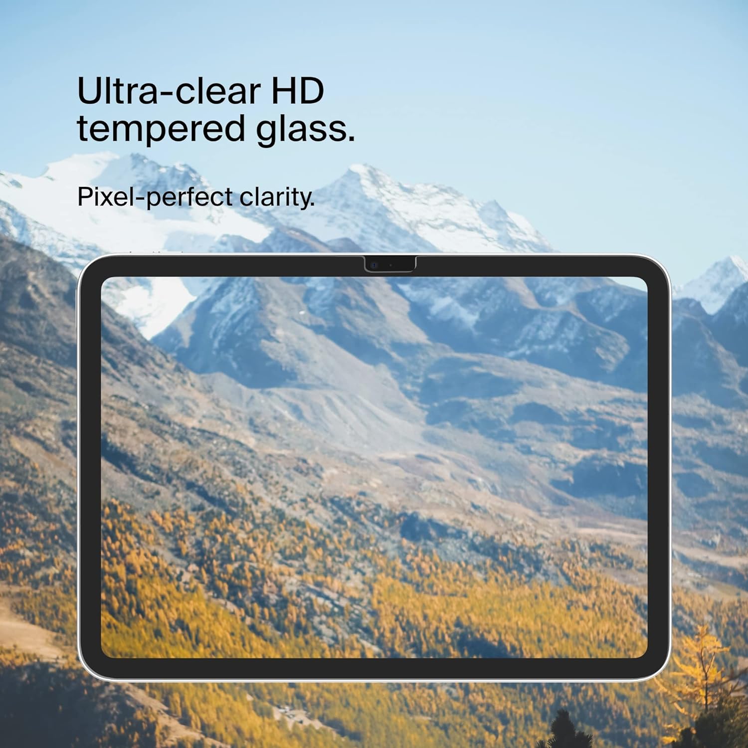 Belkin ScreenForce™ TemperedGlass Screen Protector for iPad 10th Generation with Apple Pencil Compatibility, Edge-to-Edge Fit, & Included Easy Align Tray for Flawless, Bubble Free Application